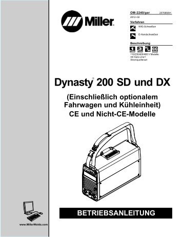 Dynasty 200 SD und DX - Miller Electric