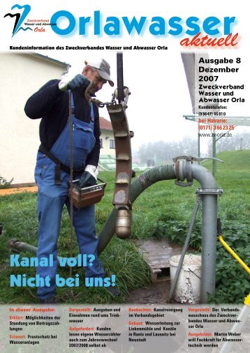 Ausgabe 8 - Zweckverband Wasser und Abwasser Orla