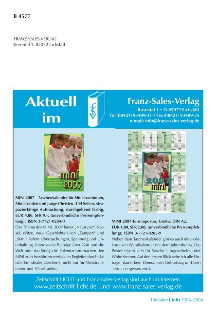 Weg durchs Leben - Franz Sales Verlag