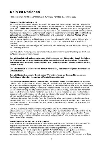 Stellungnahme als pdf - VSS-UNES-USU