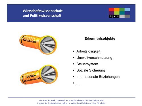 Wirtschaft/Politik - Institut für Sozialwissenschaften - Christian ...