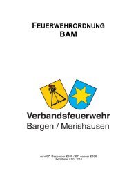 Feuerwehrordnung BAM - Gemeinde Merishausen