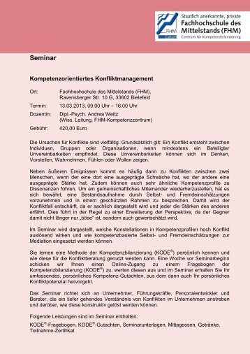 Konfliktmanagement - fhm-mittelstand.de