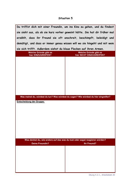 German GEAR against IPV Booklet IV (Students Activities Book)