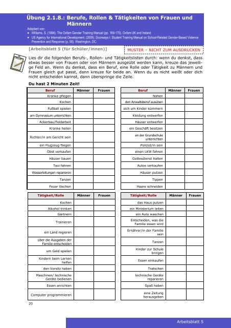 German GEAR against IPV Booklet IV (Students Activities Book)