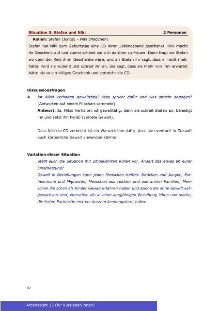 German GEAR against IPV Booklet IV (Students Activities Book)