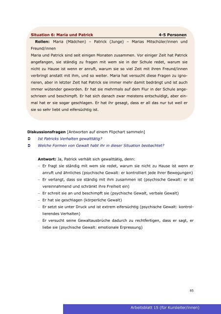 German GEAR against IPV Booklet IV (Students Activities Book)