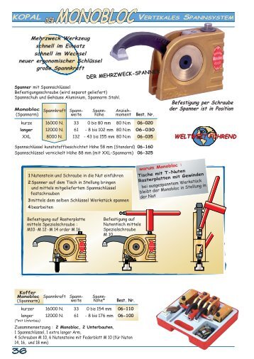 Monobloc 16000 N - kopal