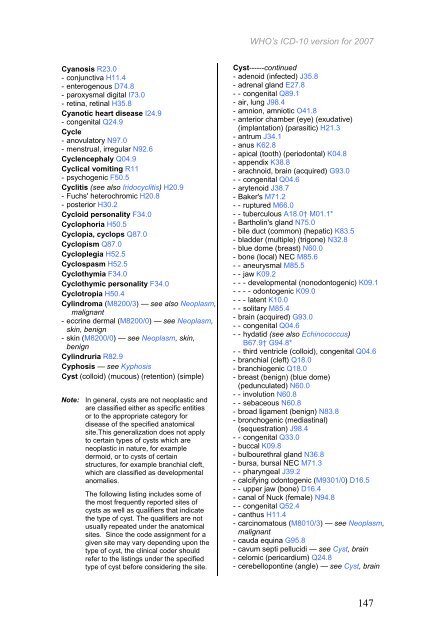 Certain infectious and parasitic diseases