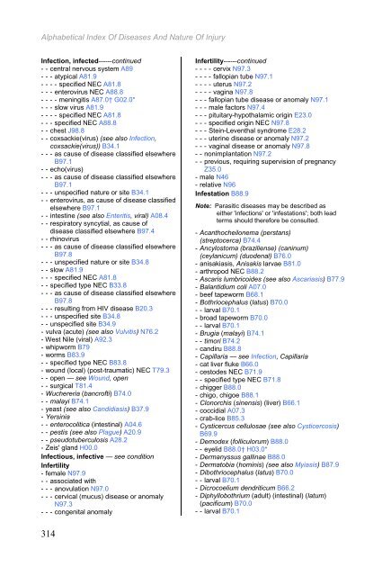 Certain infectious and parasitic diseases