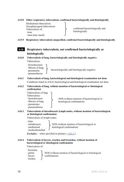 Certain infectious and parasitic diseases