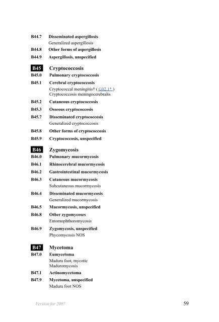 Certain infectious and parasitic diseases