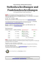 Stellenbeschreibungen und Funktionsbeschreibungen - sofort ...