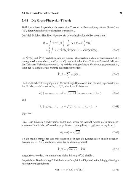 Bose-Einstein-Kondensation in magnetischen und optischen Fallen