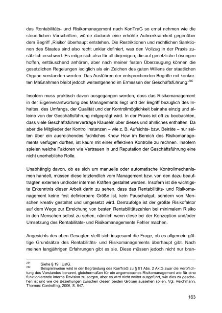 Konzepte und Ansätze zum Risiko- und Rentabilitätsmanagement in ...