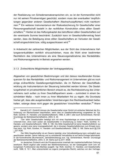 Konzepte und Ansätze zum Risiko- und Rentabilitätsmanagement in ...