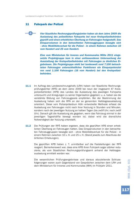 JB 2012 - Landesrechnungshof des Landes Nordrhein-Westfalen ...