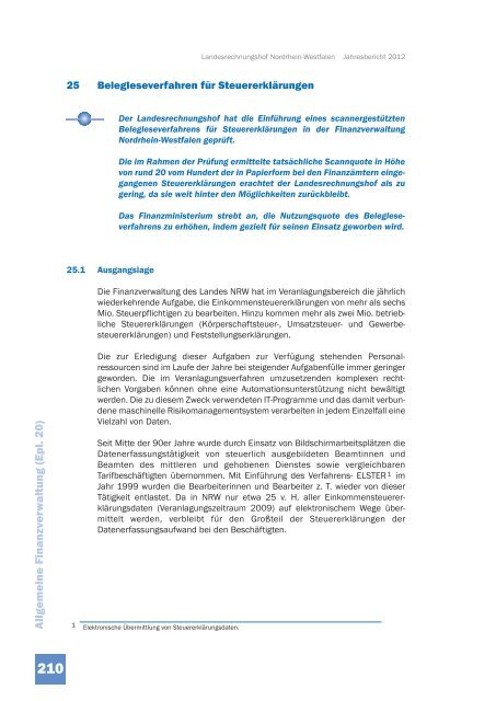 JB 2012 - Landesrechnungshof des Landes Nordrhein-Westfalen ...