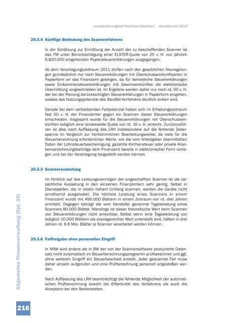 JB 2012 - Landesrechnungshof des Landes Nordrhein-Westfalen ...