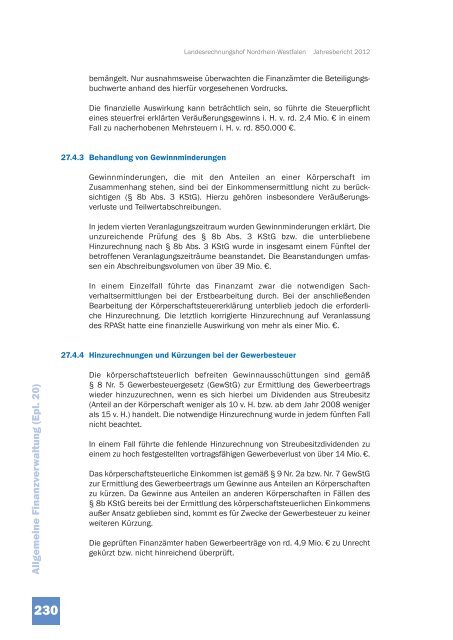 JB 2012 - Landesrechnungshof des Landes Nordrhein-Westfalen ...