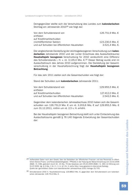 JB 2012 - Landesrechnungshof des Landes Nordrhein-Westfalen ...