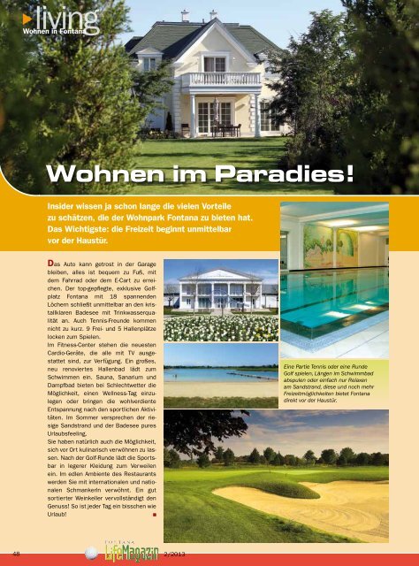 Ausgabe 02/2013 - Golfclub Fontana