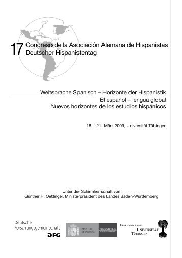 Congreso de la Asociación Alemana de Hispanistas Deutscher ...