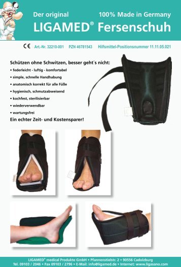 LIGAMED® Fersenschuh - Die WundUhr