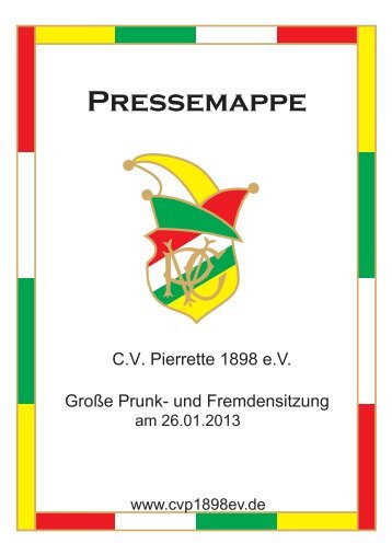 Pressemappe 2012/2013 - CV Pierrette Carnevalverein Pierrette ...