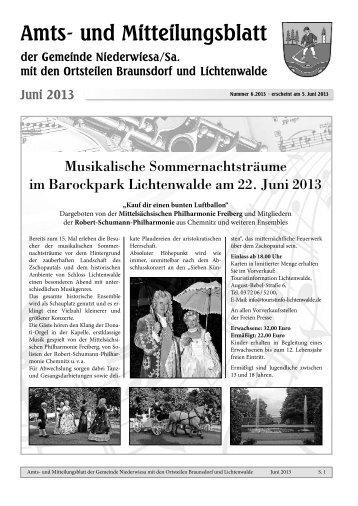Juni 2013 - Gemeinde Niederwiesa