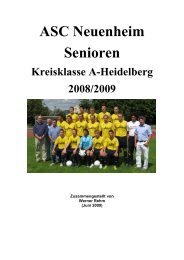 ASC Neuenheim Senioren - Heidelberger Medizinerfasching