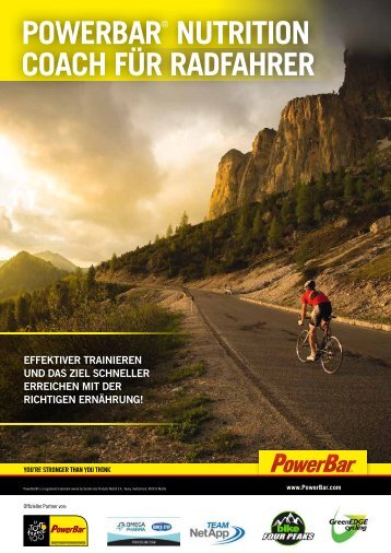 powerbar® nutrition coach für radfahrer