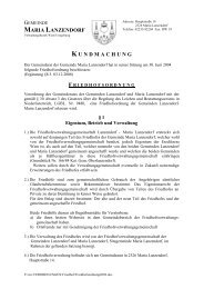 Friedhofsordnung (117 KB) - .PDF - Gemeinde Maria Lanzendorf