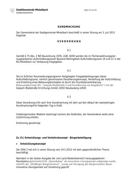 Gemeinderatsprotokoll 03.07.2012 (637 KB) - .PDF - Mistelbach