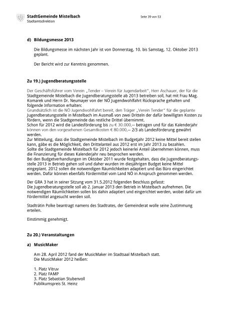 Gemeinderatsprotokoll 03.07.2012 (637 KB) - .PDF - Mistelbach