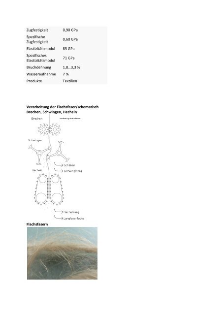 Flachsfaser Leinen oder Flachs (altgr. linon und lat. linum ,Lein') ist ...