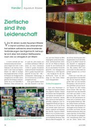 Zierfische sind ihre Leidenschaft - PET-global