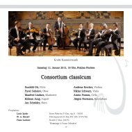 Consortium classicum - Gesellschaft Freunde der Musik