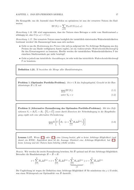 Finanzmathematik 1: Diskrete Modelle - Reinhold Kainhofer