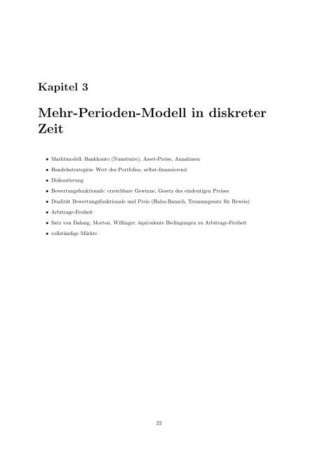 Finanzmathematik 1: Diskrete Modelle - Reinhold Kainhofer