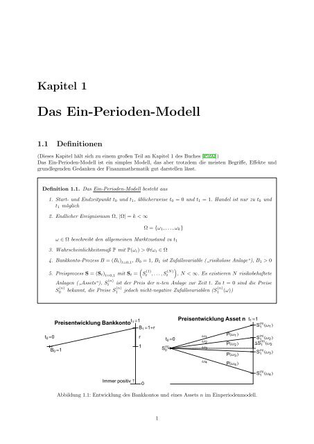 Finanzmathematik 1: Diskrete Modelle - Reinhold Kainhofer