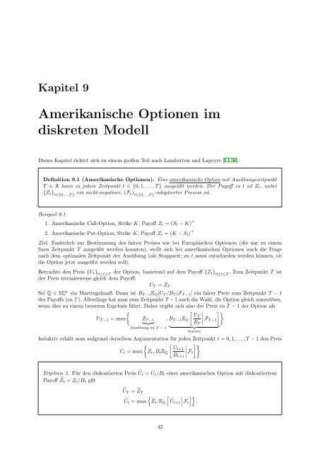 Finanzmathematik 1: Diskrete Modelle - Reinhold Kainhofer