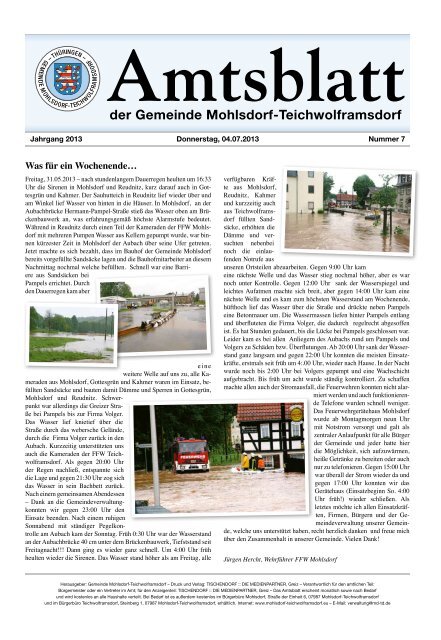 Juli 2013 - Teichwolframsdorf