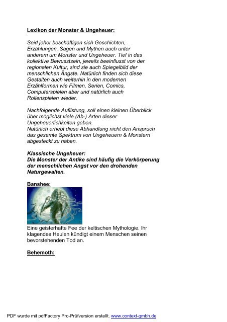 Lexikon Der Monster Lexikon Der Monster