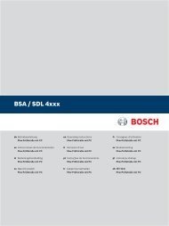 BSA / SDL 4xxx - BOSCH Centralny Serwis Urządzeń ...