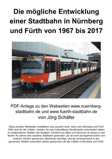 Die mögliche Entwicklung einer Stadtbahn in Nürnberg und Fürth ...