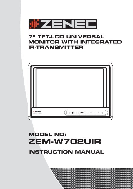 ZEM-W702UIR Manual D+E.indd - Acr