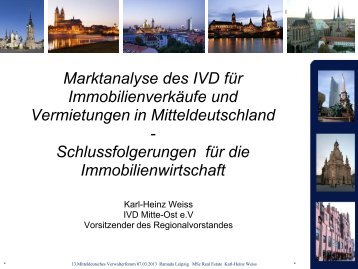 Marktanalyse des IVD für Immobilienverkäufe und Vermietungen in ...