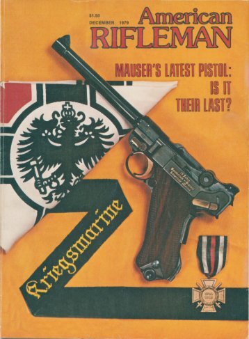 NRA American Rifleman 12/1979 Luger Article - CMA