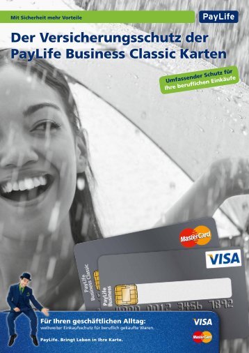 Versicherungsschutz PayLife Business Classic (pdf) - Kreditkarte.at